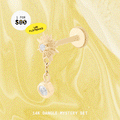 14K Flatback Dangle Mystery Set