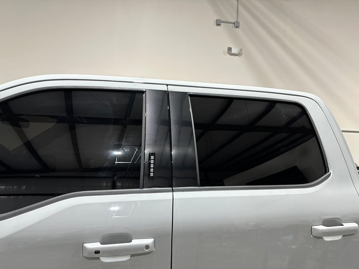 2015-2025 Ford F-Series Truck | 4 Piece | Gloss Black PPF/Vinyl | Pillar Protector/Overlay Kit