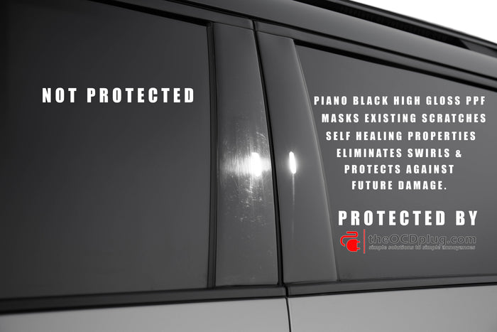2020-2024 LIncoln Aviator | A/B/C/D Available | Gloss Black PPF | Pillar Protector Kit