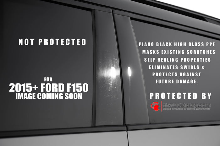 2022+ Ford Lightning | 4 Piece (B-Pillars)| Matte PPF/Vinyl | Pillar Protector/Overlay Kit