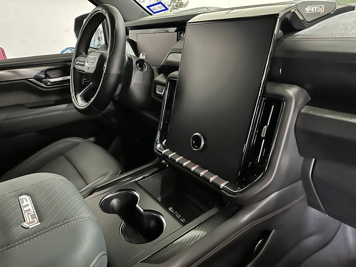 2025-2026 GMC Yukon | Center Console Overlay | Matte Black | Vinyl Overlay