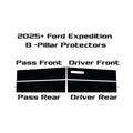 2025+ Ford Expedition | 8 Piece (B and C Pillars) | Gloss Black PPF | Pillar Protector Kit