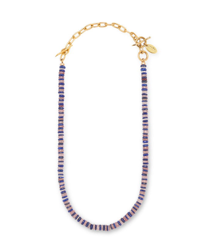 4.25" Gold Toggle Extender chain shown attached to bead necklace