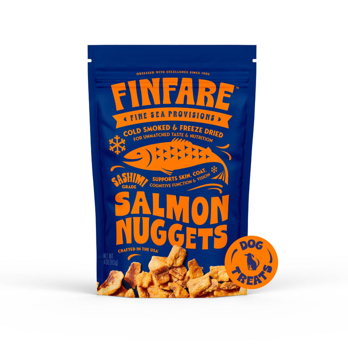 4oz Freeze-Dried Salmon Nuggets for Dogs, 4ozDog TreatsFound My Animal