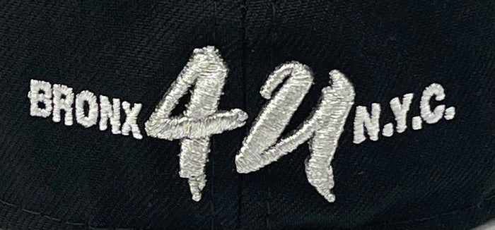 4UCAPS (BLACK) " UPSIDE DOWN BRONX" NEW ERA 59FIFTY FITTED