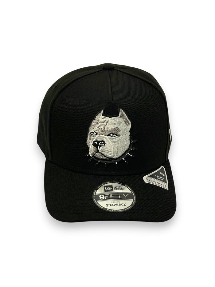 4UCAPS BULLY (BLK/SILVER) "9FIFTY AFRAME" NEW ERA SNAPBACK