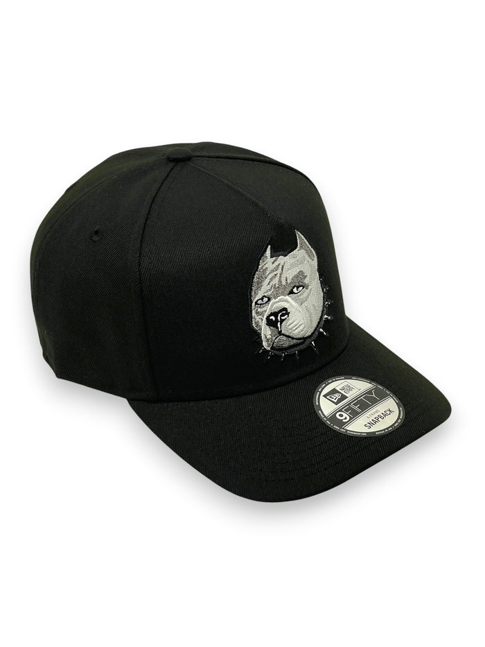 4UCAPS BULLY (BLK/SILVER) "9FIFTY AFRAME" NEW ERA SNAPBACK
