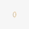 5mm gold pave clicker on a white background