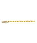 6.5" Gold Extender. Gold-plated brass long link chain.