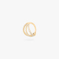 gold triple pave clicker with cz stone accents color:null|gold/clear