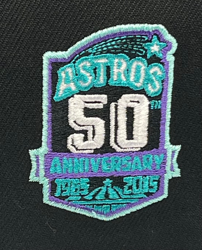 HOUSTON ASTROS "50TH ANN" NEW ERA 59FIFTY FITTED (GRAPE UNDER VISOR)