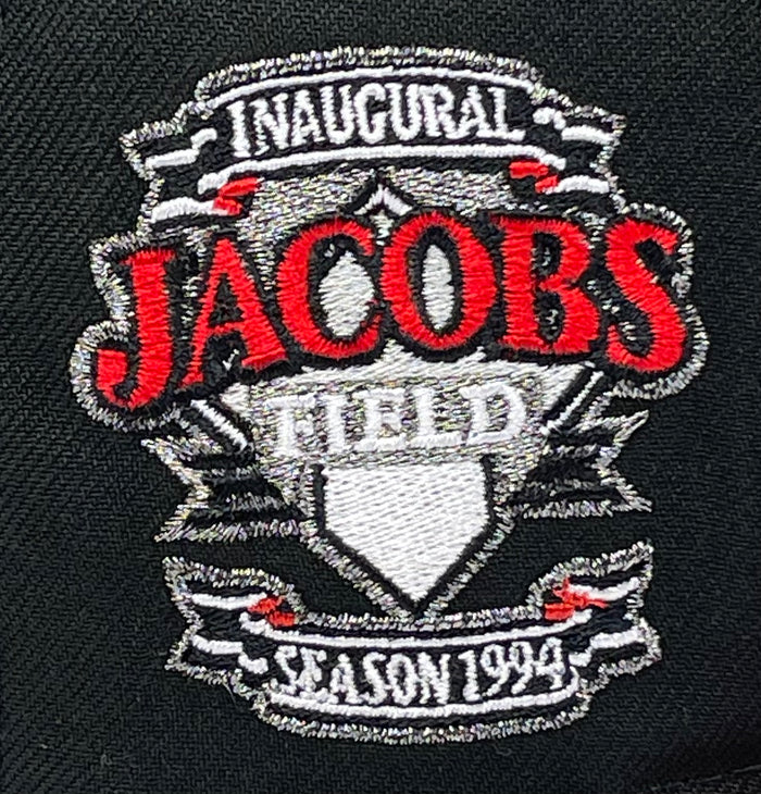 CLEVELAND INDIANS (BLACK/RED) JACOBS FIELD "INAUGURAL 1994" NEW ERA 59FIFTY FITTED
