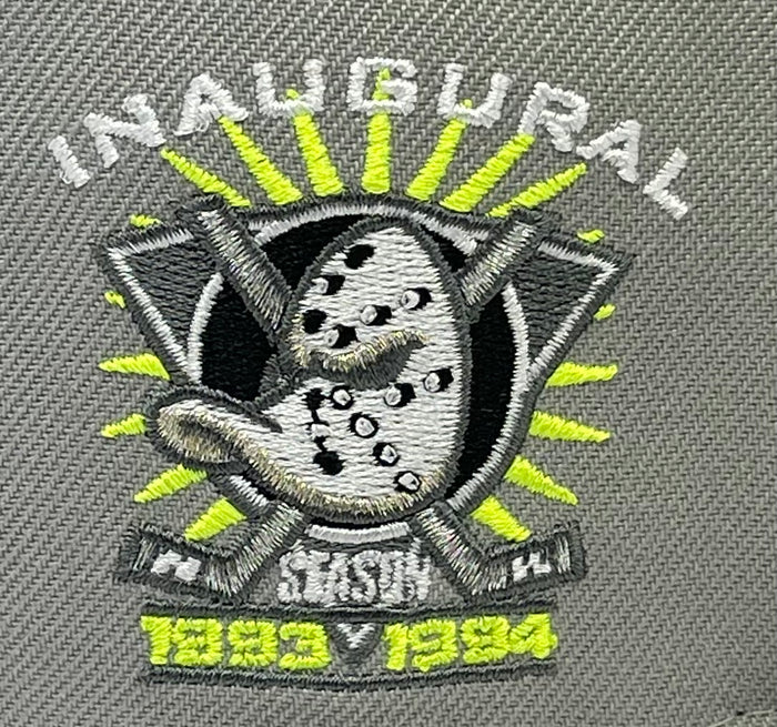 ANAHIEM MIGHTY DUCKS (GREY/VOLT) (1993-1994 INAUGURAL SEASON) NEW ERA 59FIFTY FITTED