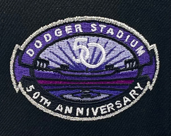 LOS ANGELES DODGERS (BLACK) "50TH ANN" NEW ERA 59FIFTY FITTED