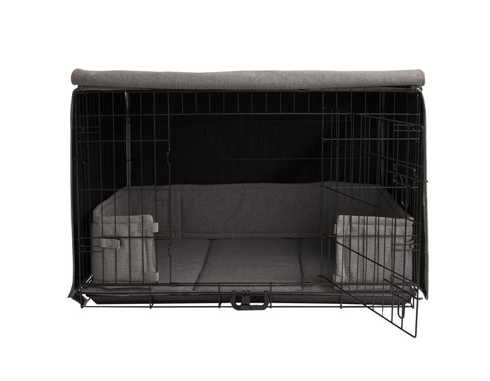 All in 1 Crate Kit Set- 5 pc includes Wire CrateDog BedsFound My AnimalSmall