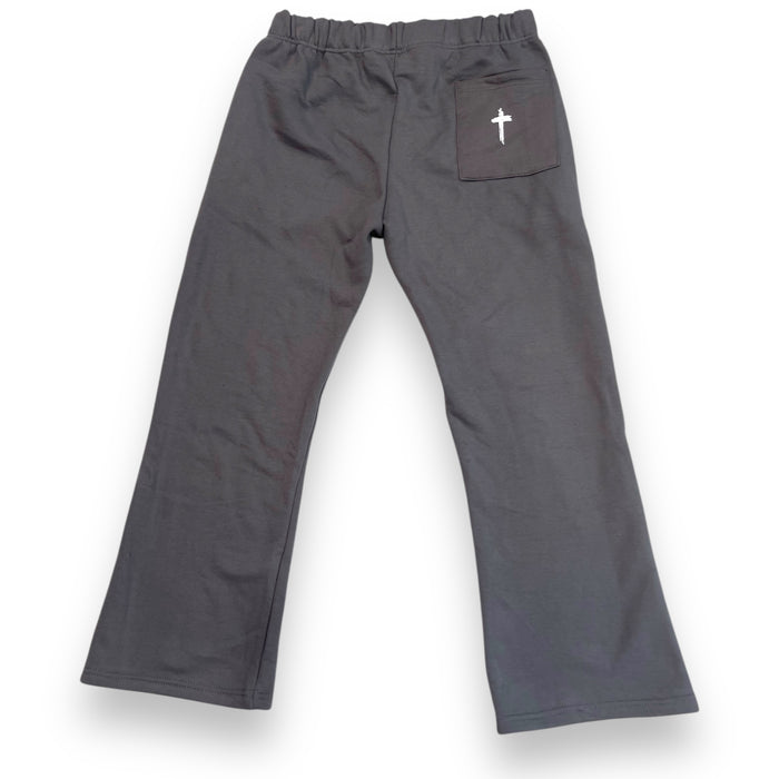 ALONE IN FRANCE UNIVERSITY FLARE (SMK GREY) JOGGER