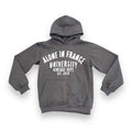 ALONE IN FRANCE UNIVERSITY (SMK GREY) HOODIE