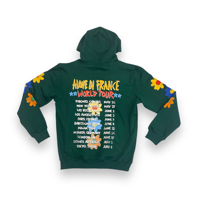 ALONE IN FRANCE WORLD TOUR (DARK GREEN) HOODIE