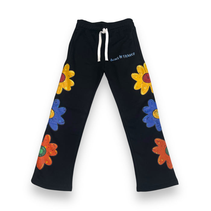 ALONE IN FRANCE "WORLD TOUR" FLARE (BLACK) JOGGER