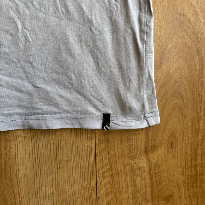 Animal Surf Camper Van Graphic T Shirt Grey Y2K Embroidered Size L