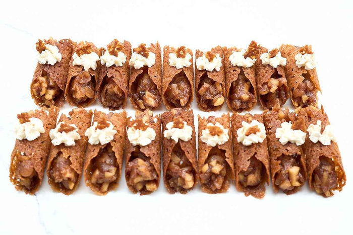 Apple Pie Brandy Snaps by Crumble Crate