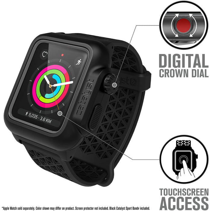 42mm – Series 3 / 2 / Waterproof Sport / Stealth Black