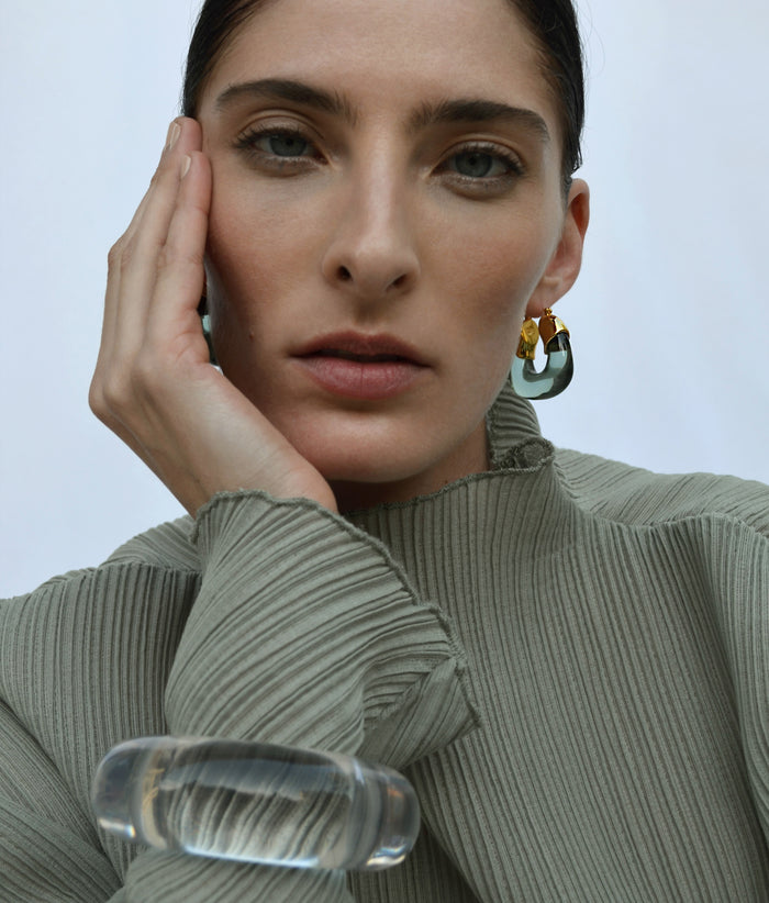 Arc Cuff in Clear