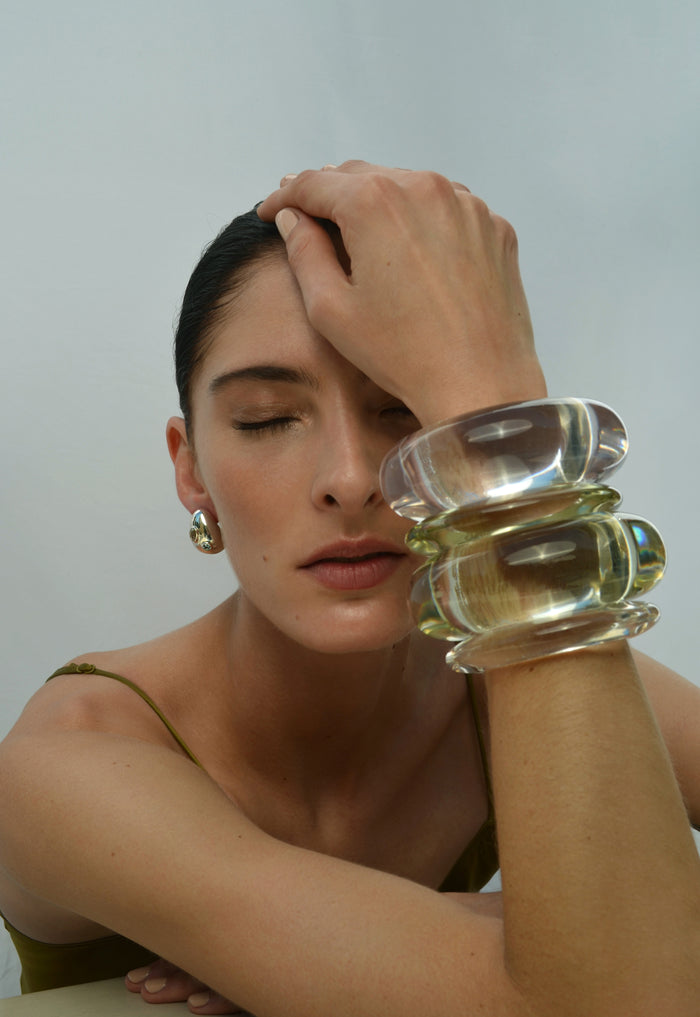 Arc Cuff in Clear