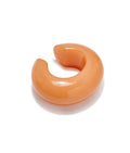 Arc Cuff in Tangerine. Chunky apricot orange resin cuff bracelet.