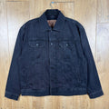 AVX By Avirex Black Denim Jacket Trucker Overshirt Men's Medium RRP £120