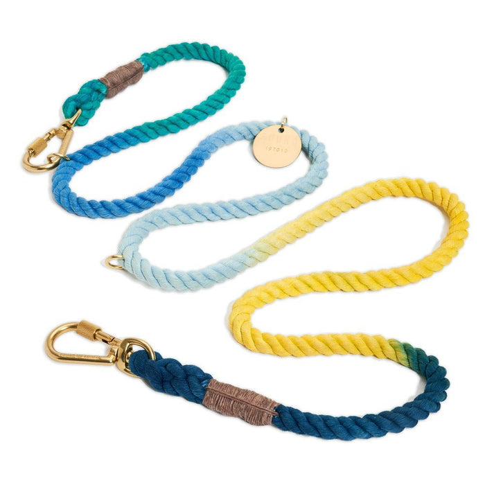 Azure Cotton Rope Dog Leash by Found My Animal, AdjustableShop LeashesFound My AnimalS