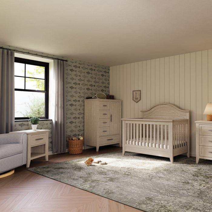 B14460SDB,Monogram by Namesake,Barrow Nightstand in Sandbar