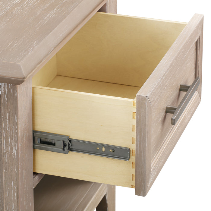 B14460SDB,Monogram by Namesake,Barrow Nightstand in Sandbar