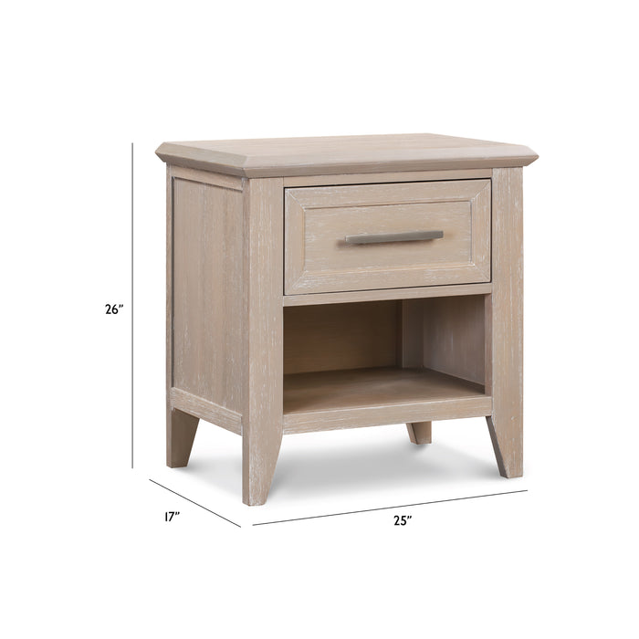 B14460SDB,Monogram by Namesake,Barrow Nightstand in Sandbar