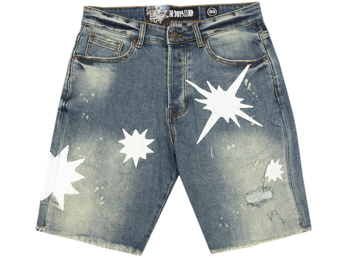 BBC MARTIAN SUNBURST DENIM SHORTS