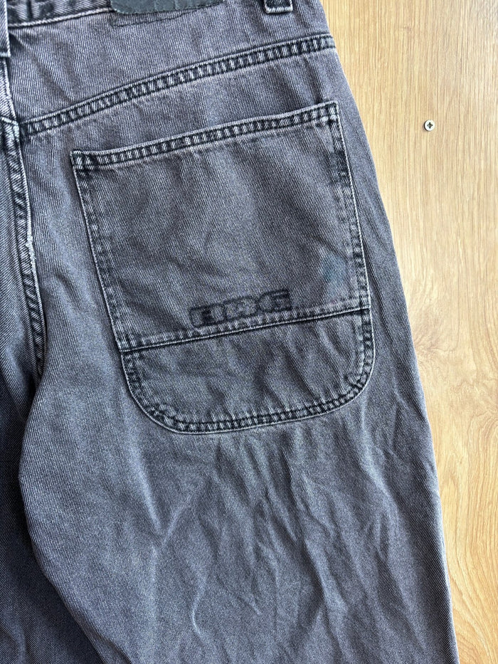 BDG Urban Outfitters Baggy Wide Leg Jeans Grey Purple Tint W32 Y2K Skater