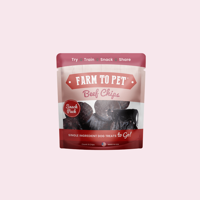 Beef Chips Snack Pack Bundles | Dog Treats for Training & TravelDog TreatsFound My Animal6 Pack