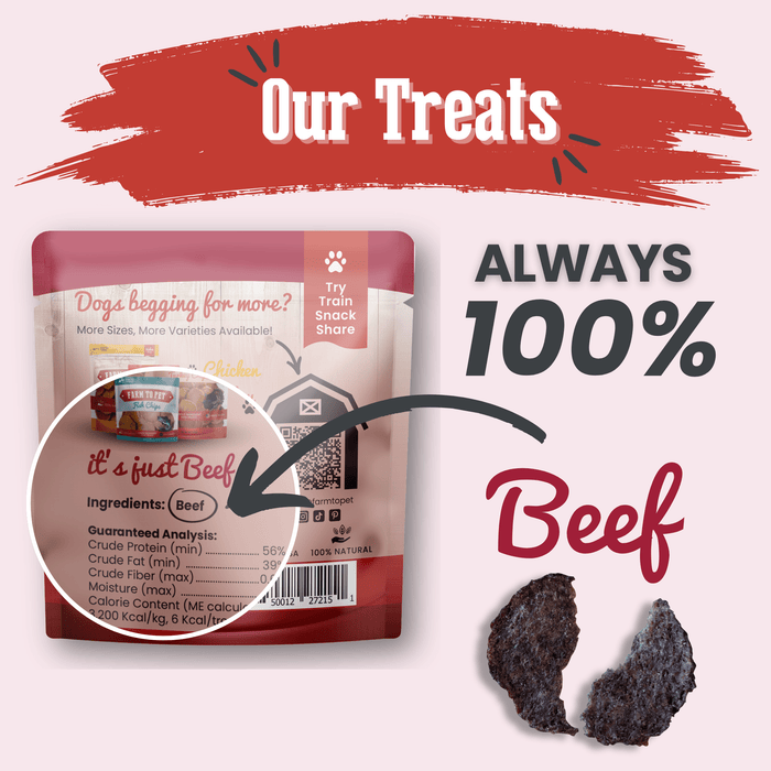 Beef Chips Snack Pack Bundles | Dog Treats for Training & TravelDog TreatsFound My Animal6 Pack