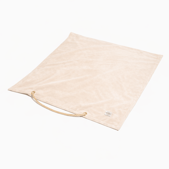 Beige Washable Velvet Dog Bed CoverDog BedsFound My AnimalM