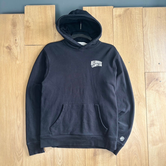 billionaire boys club black white logo thick hoodie size M
