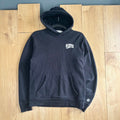 billionaire boys club black white logo thick hoodie size M