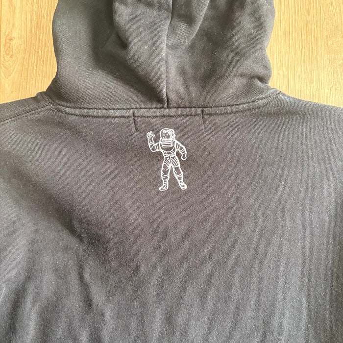 billionaire boys club black white logo thick hoodie size M