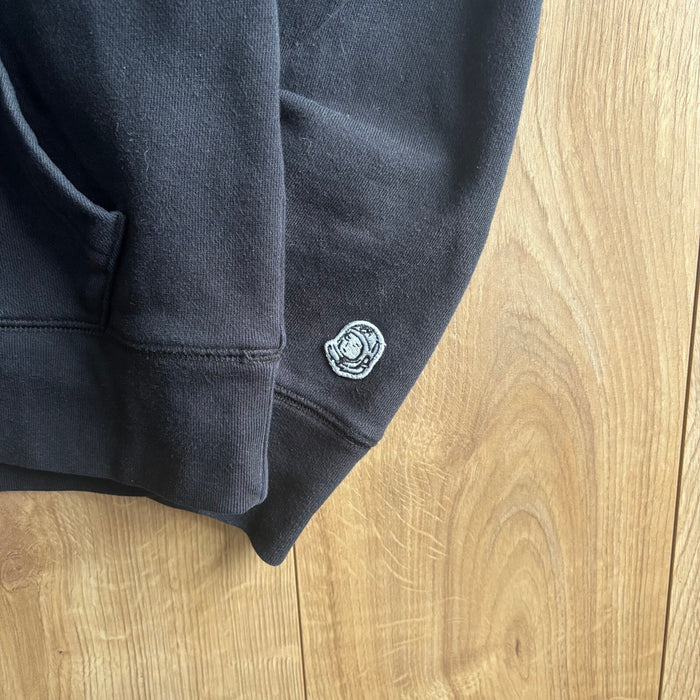 billionaire boys club black white logo thick hoodie size M