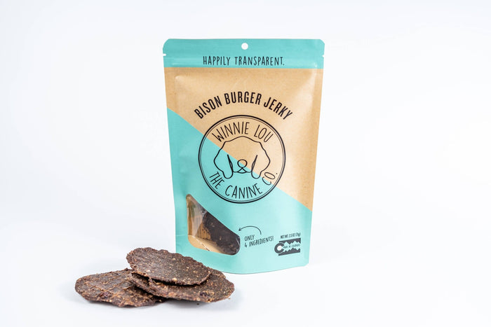Bison Burger Jerky - Winnie Lou - The Canine CompanyDog TreatsFound My Animal