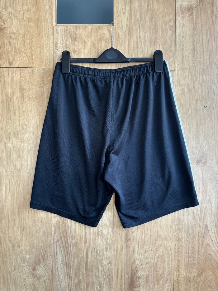Nike Black Dri Fit Basketball Shorts White Side Stripe Athletic Gym Size M