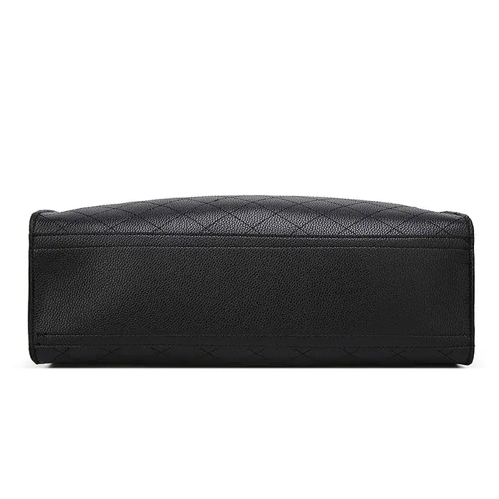 Black Rhombus Chain Shoulder Bag for Women