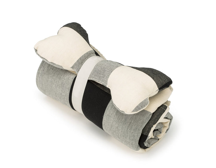 Blanket and Toy Bone- Buffalo BlackDog BedsFound My AnimalSmall
