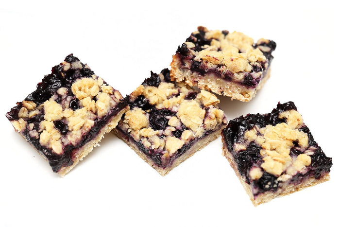 Blueberry Oatmeal Bars by Crumble Crate
