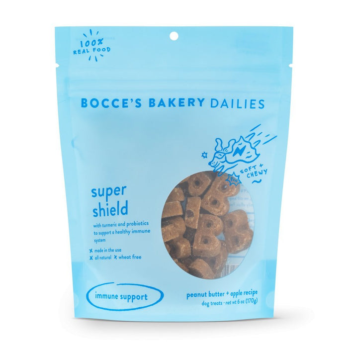 Bocce's Bakery Dailies Super Shield Peanut Butter + Apple Recipe Dog TreatsDog TreatsFound My Animal