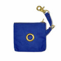 Bright Blue Waxed Cotton Canvas Poop Bag PouchPoop Bag PouchesFound My Animal